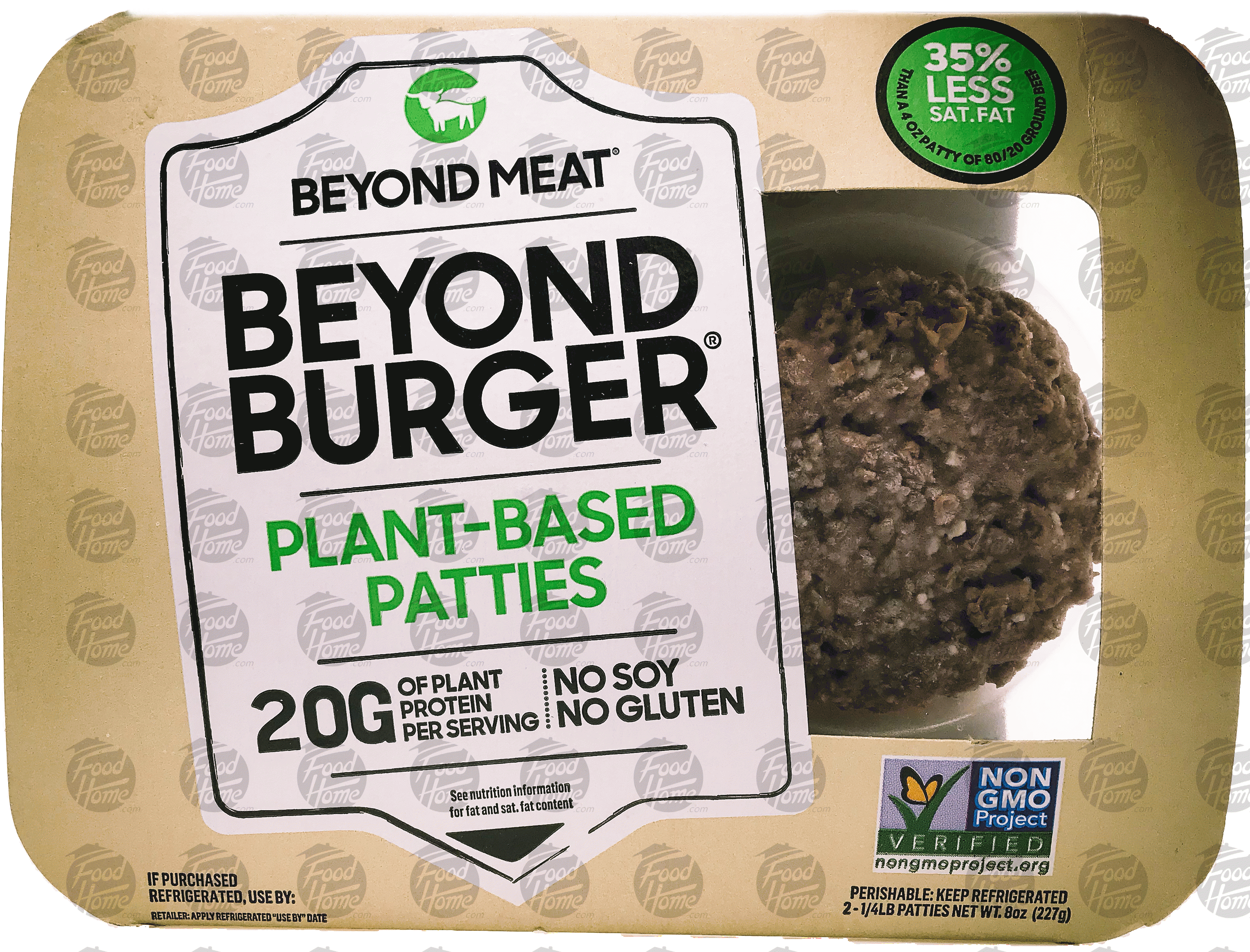 Beyond Meat  plant-based patties, 2 patties, frozen tray Full-Size Picture